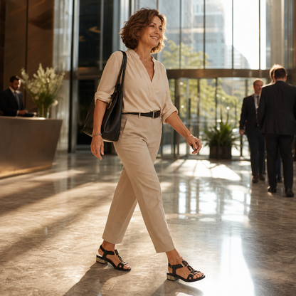 Sabrina Bolzano™ Elegant Slingback Flats for All-Day Comfort