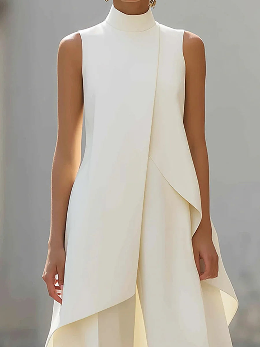 Sabrina Provenzano™ Sculpted High-Neck Co-ord Set for Effortless Polish