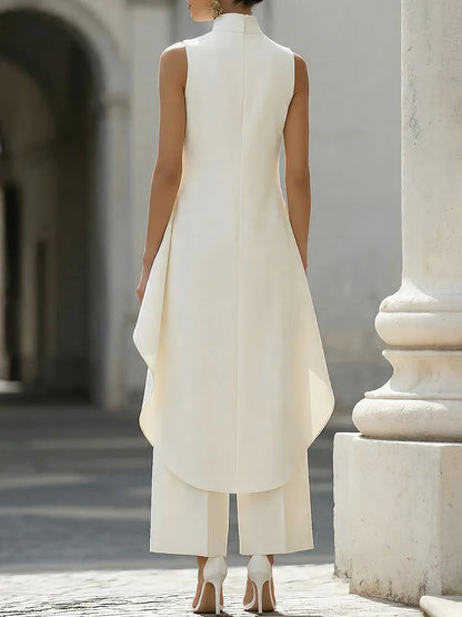 Sabrina Provenzano™ Sculpted High-Neck Co-ord Set for Effortless Polish