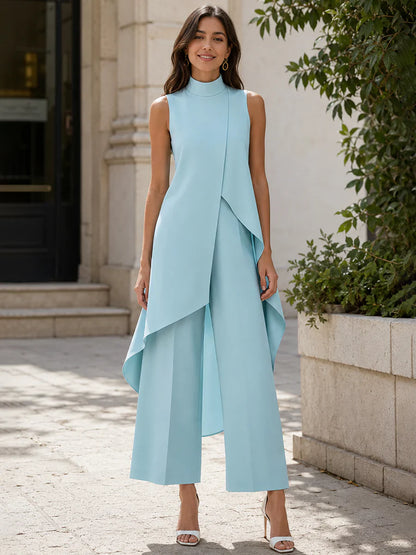 Sabrina Provenzano™ Sculpted High-Neck Co-ord Set for Effortless Polish