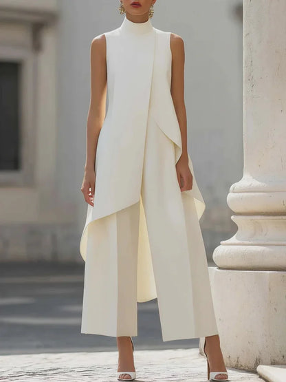 Sabrina Provenzano™ Sculpted High-Neck Co-ord Set for Effortless Polish