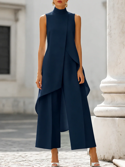 Sabrina Provenzano™ Sculpted High-Neck Co-ord Set for Effortless Polish