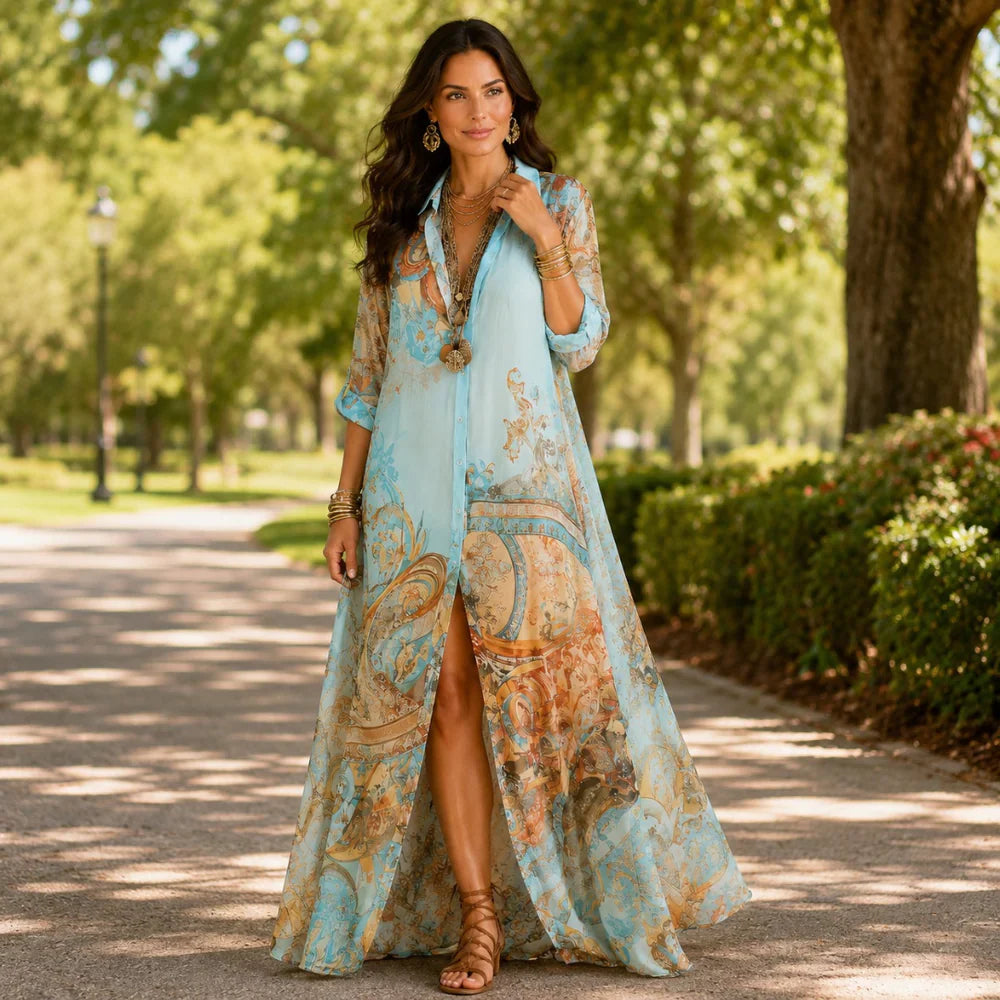 Sabrina Sirianni™ Elegant Midi Dress for Effortless Style