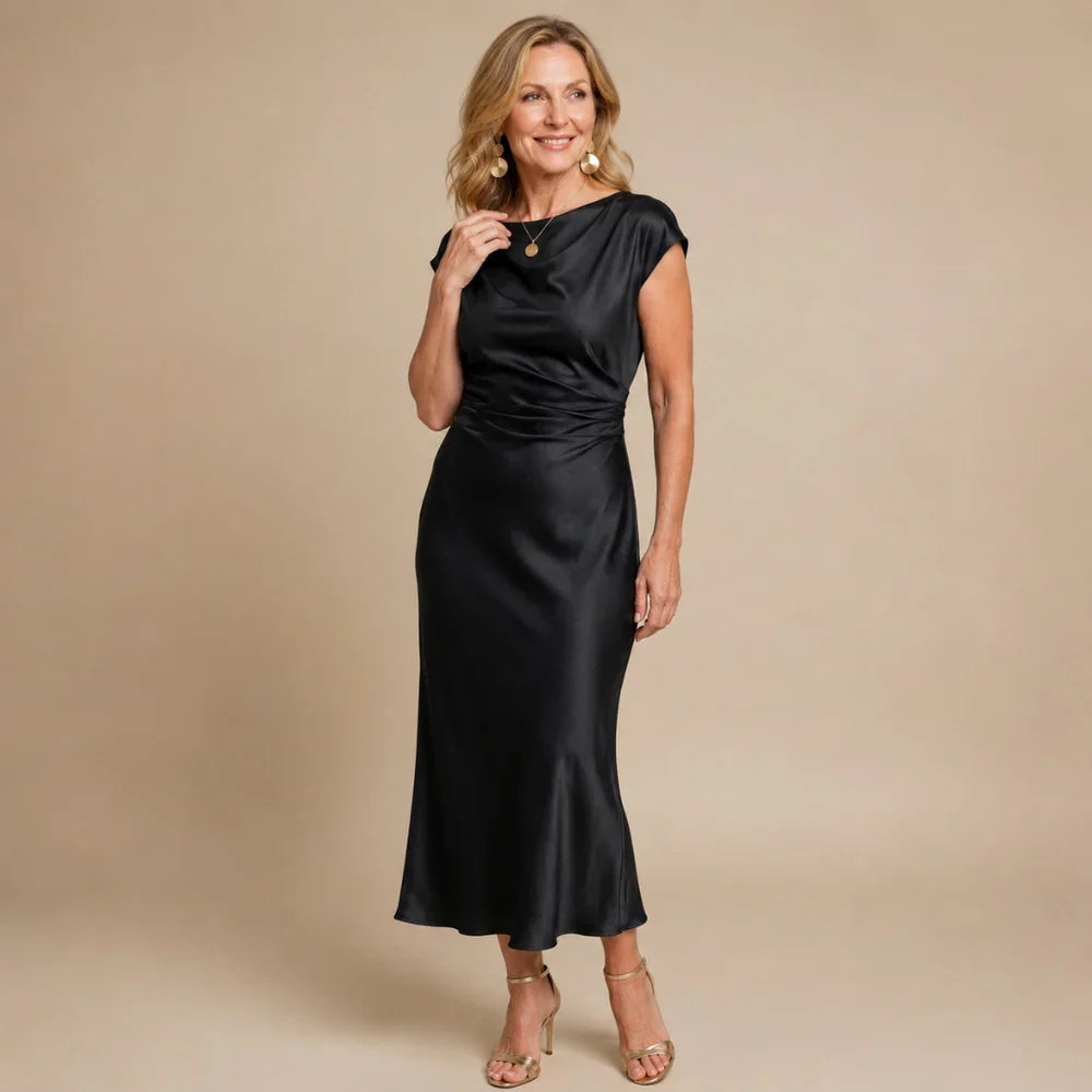 Sabrina Sirianni™ Elegant Midi Dress for Effortless Style