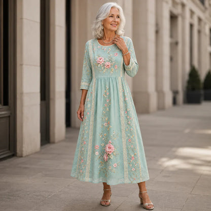 Sabrina Sirianni™ Elegant Midi Dress for Effortless Style