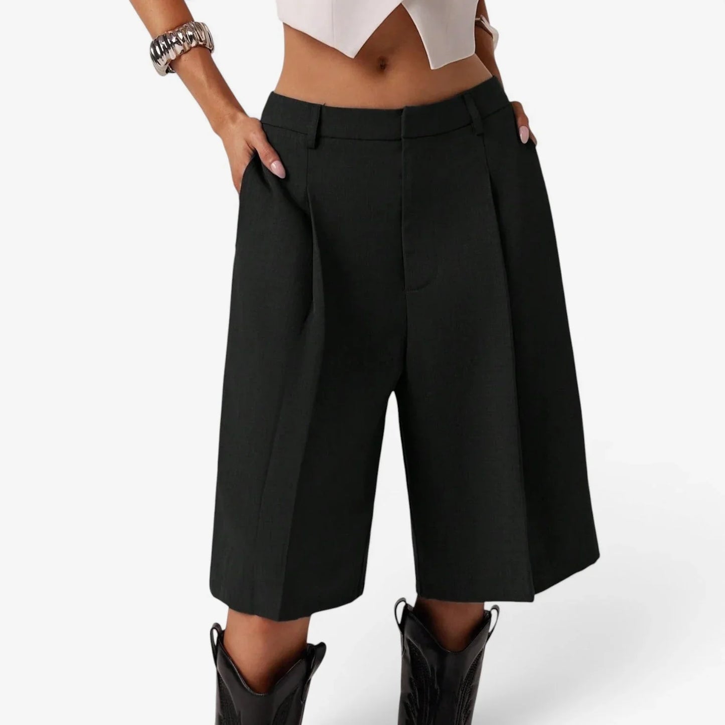 Sabrina Zaccagni™ Breathable Bermuda Shorts for Polished Comfort