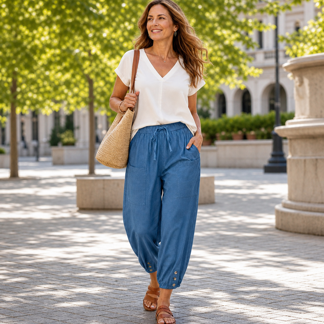 Samanta Errico™ Wide-Leg Pants for Effortless Summer Style