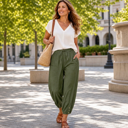 Samanta Errico™ Wide-Leg Pants for Effortless Summer Style