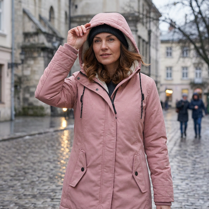 Samuela Nobile™ Quilted Winter Jacket with Hood for Chic Warmth