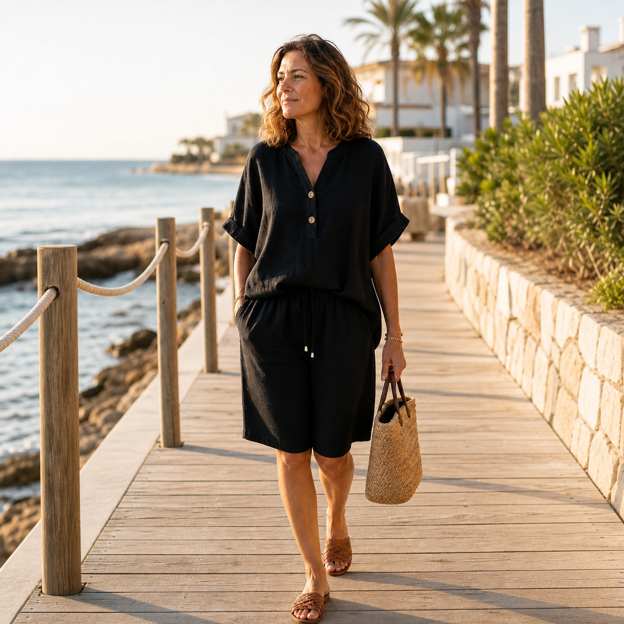 Sandra Evangelisti™ Breathable 2-piece Outfit for Effortless Summer Style