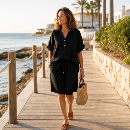 Sandra Evangelisti™ Breathable 2-piece Outfit for Effortless Summer Style