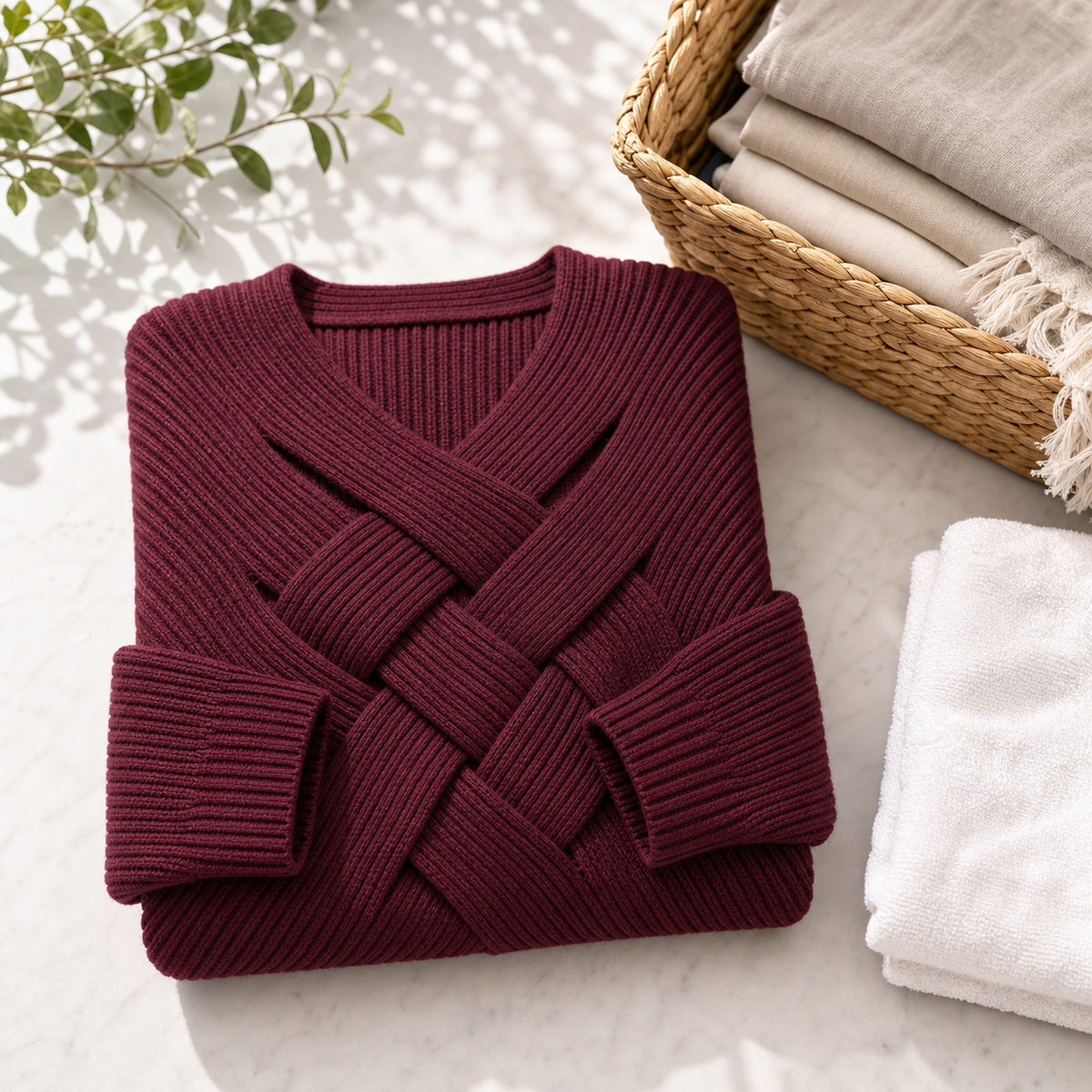 Saveria Bombieri™ Cozy Ribbed Batwing Sweater