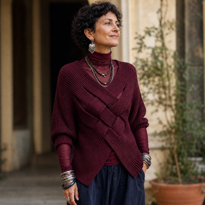 Saveria Bombieri™ Cozy Ribbed Batwing Sweater