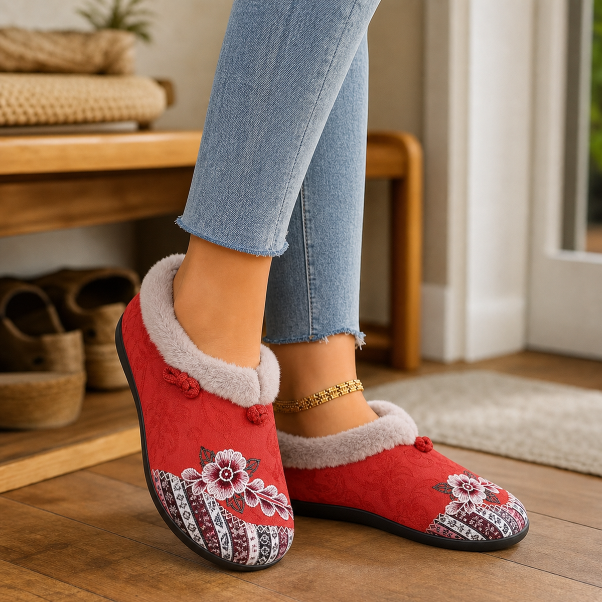 Scolastica Emiliani™ Floral Slip On Shoes for Everyday Comfort