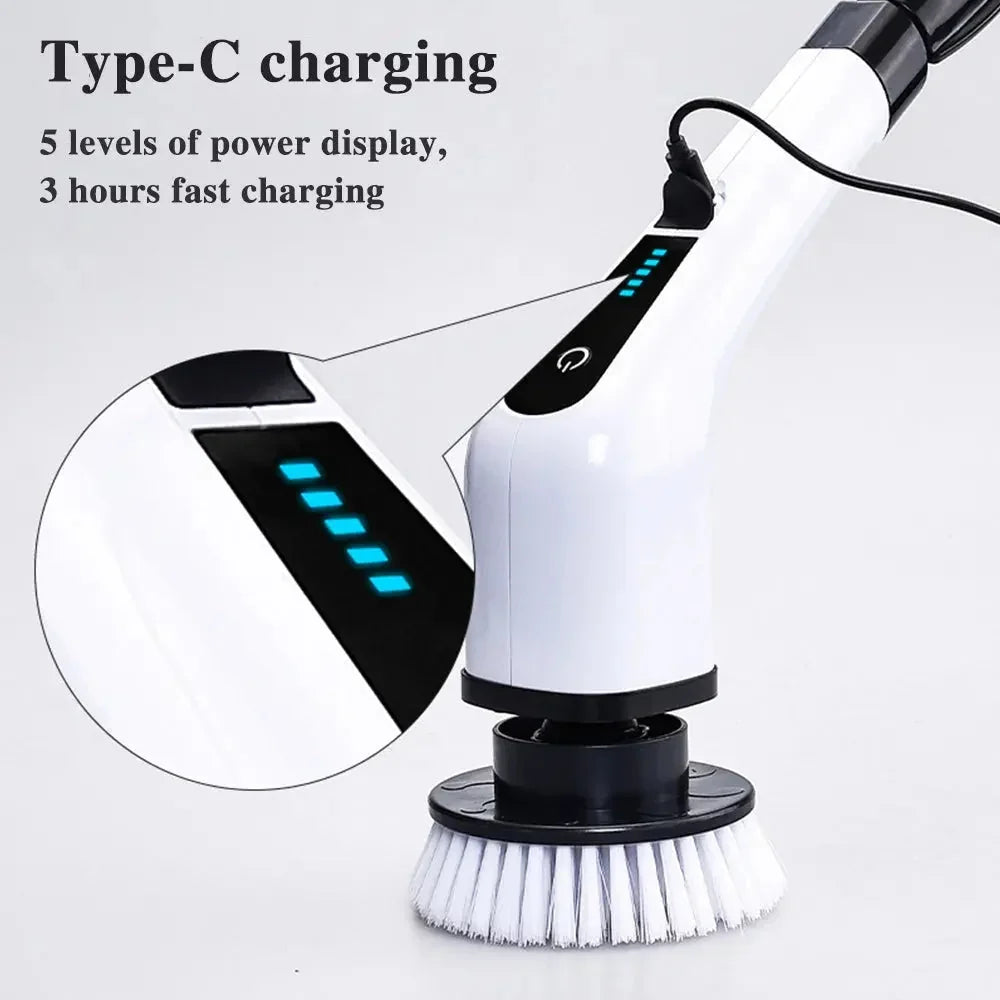 ScrubTech Pro™ Electric Scrub Brush for Fast, Strain-Free Cleaning