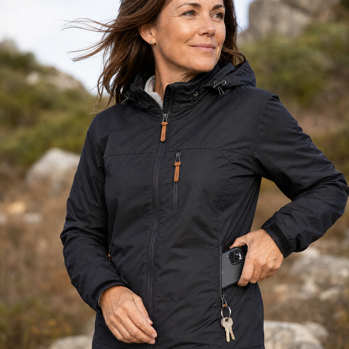 Secondina Volpe™ Lightweight Hooded Jacket for Everyday Adventures