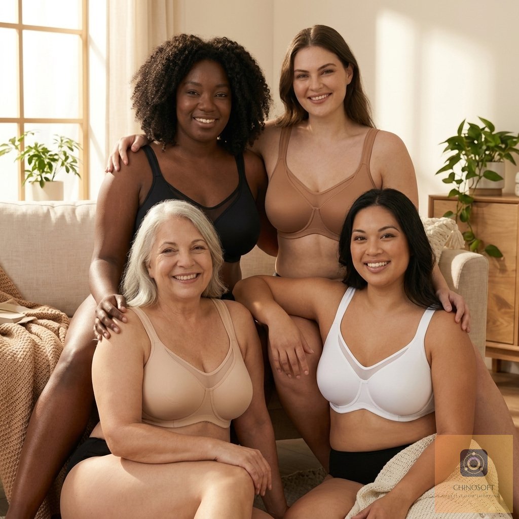 Selina Vaire Elegant Sheer Full Coverage Minimizer Bra - main front product view