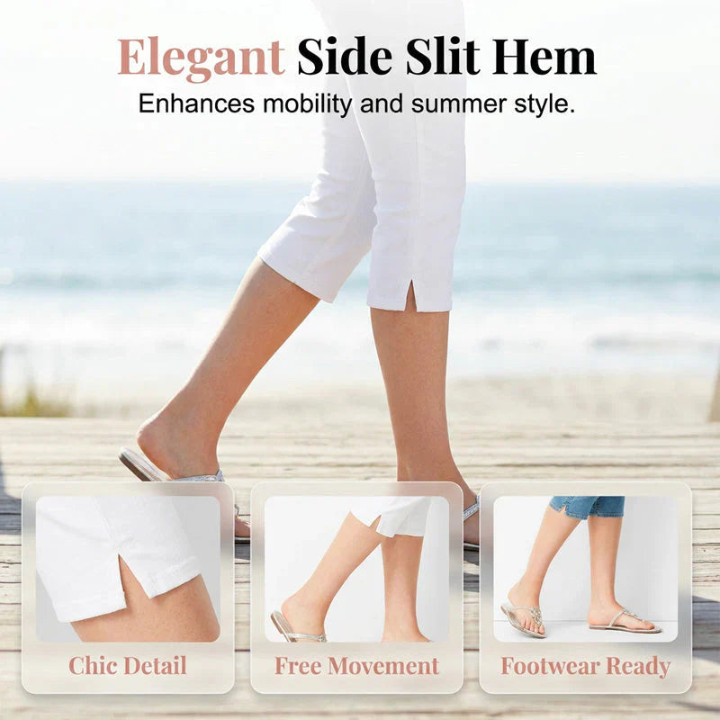Selvaggia Fasolino™ Breathable Capri Jeans for Effortless Summer Style