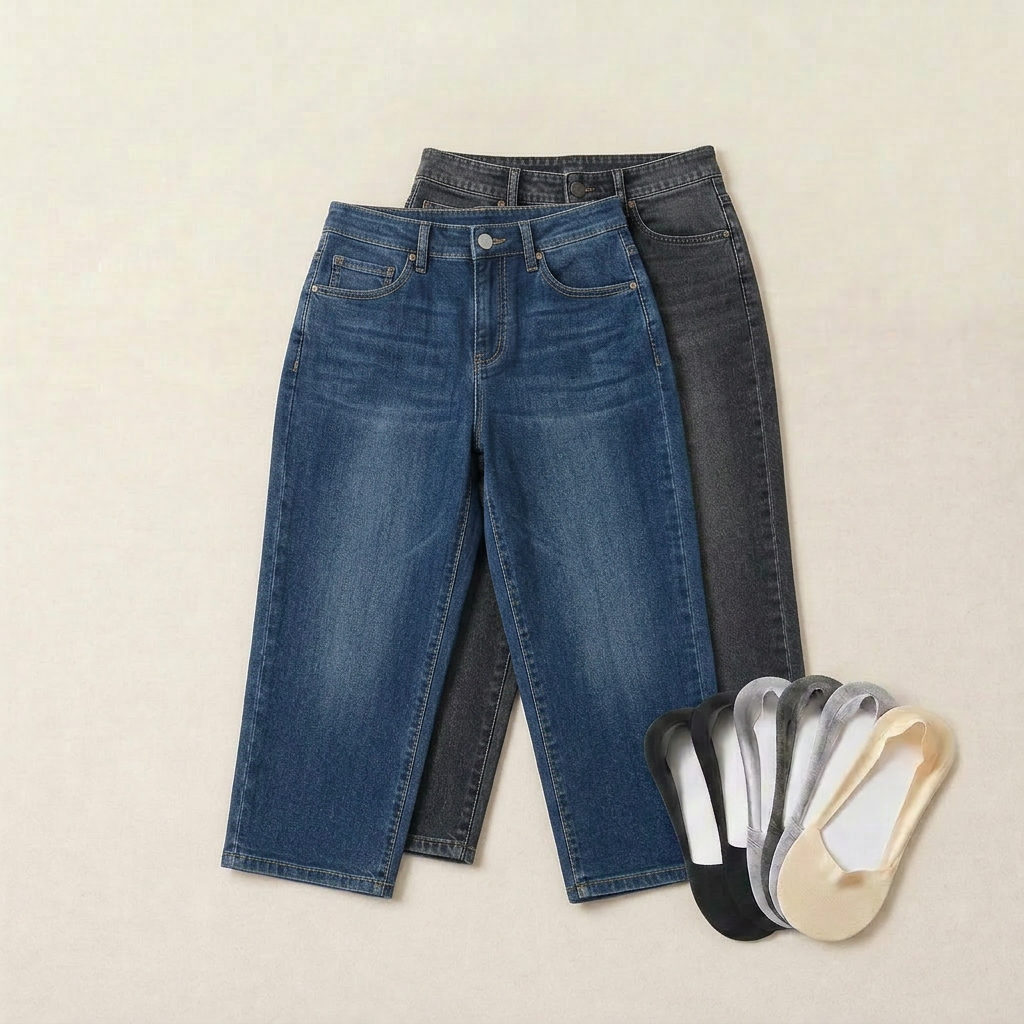 Selvaggia Fasolino™ Breathable Capri Jeans for Effortless Summer Style
