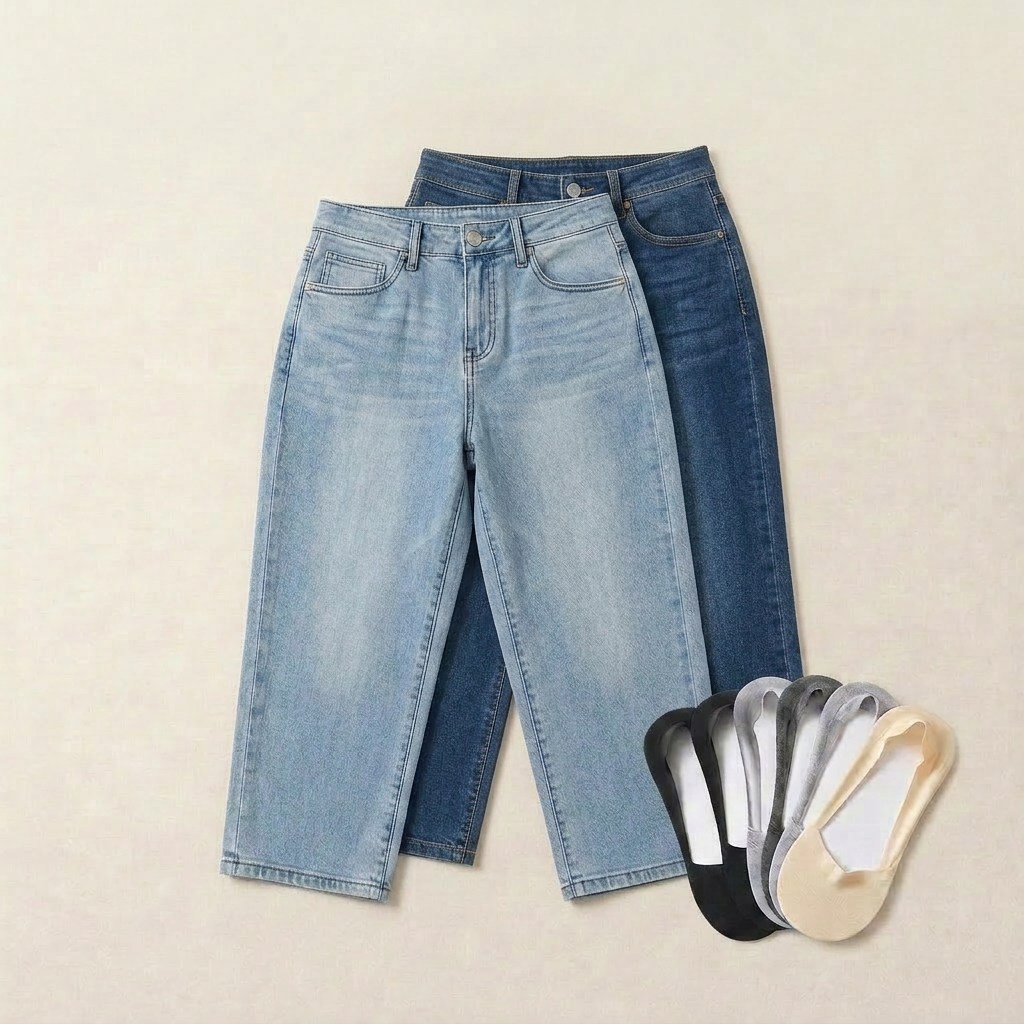 Selvaggia Fasolino™ Breathable Capri Jeans for Effortless Summer Style