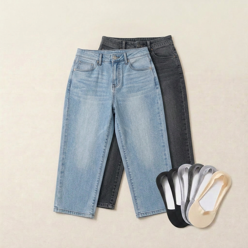 Selvaggia Fasolino™ Breathable Capri Jeans for Effortless Summer Style