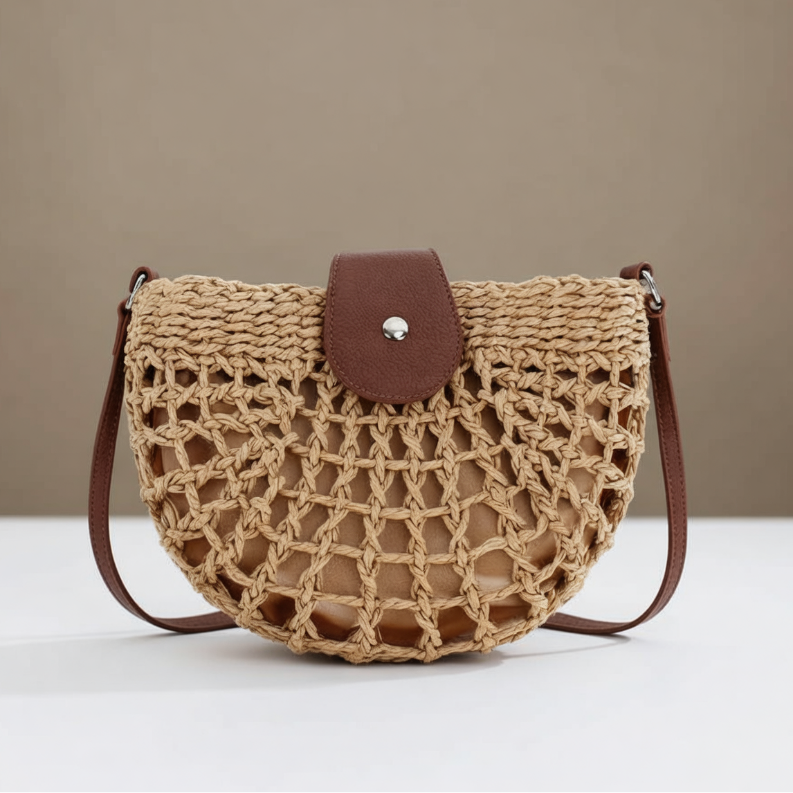 Seraphina Vale™ Woven Crossbody Backpack for Hands-Free Style