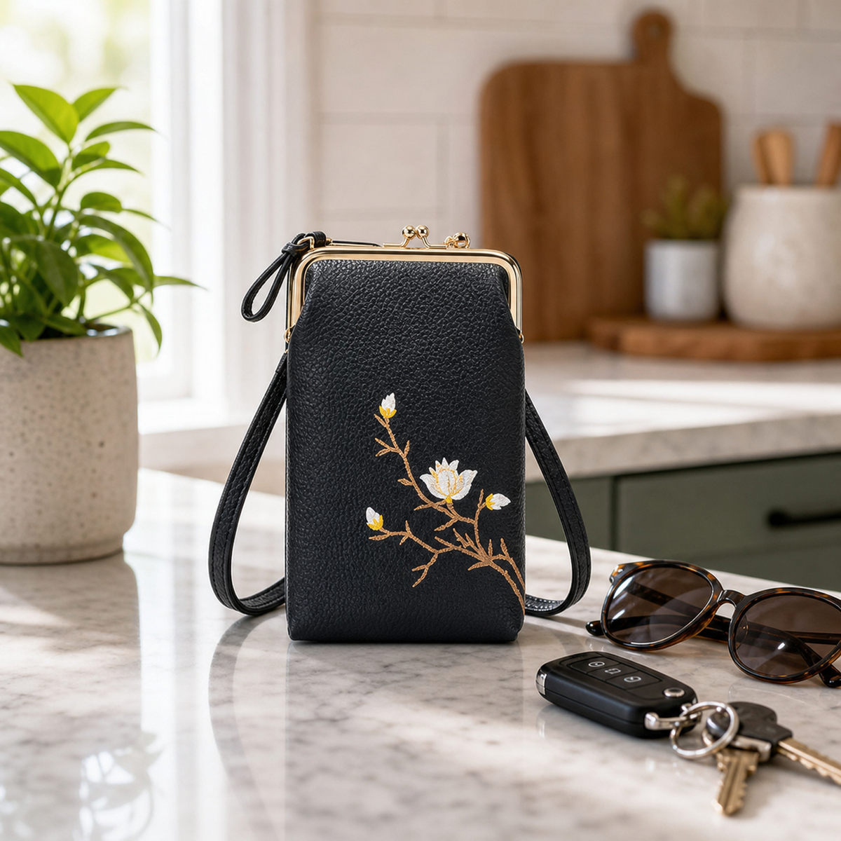 Seraphine Lux™ Compact Crossbody Wallet for Everyday Essentials