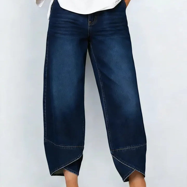 Serena Gallo™ Flattering Wide Leg Crossover Jeans