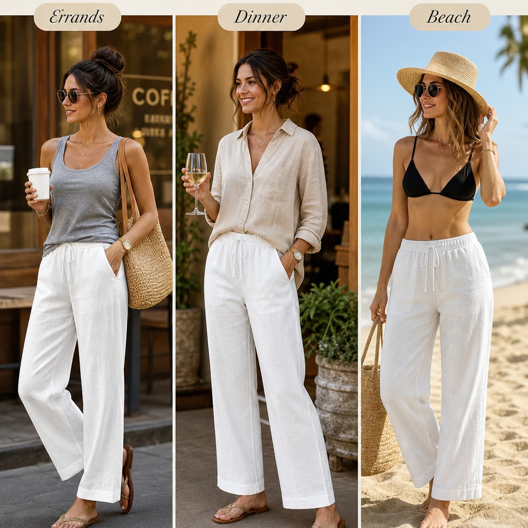 Sergia Favaretto™ Breathable Pants for Effortless Summer Style