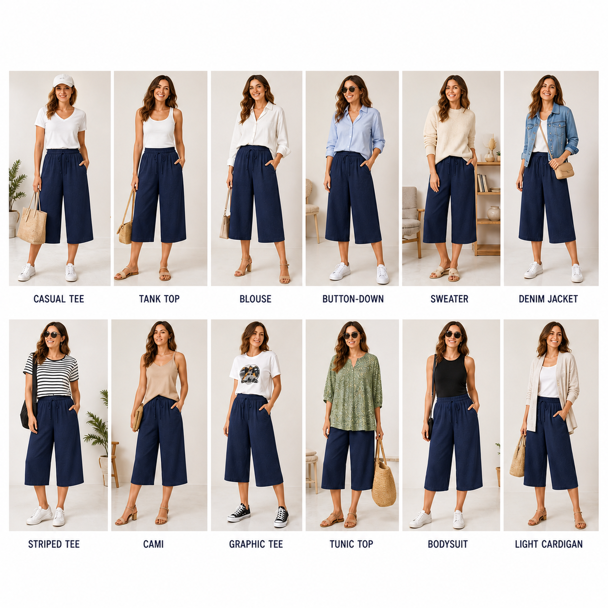 Severina Felici™ Breathable Capri Pants for Effortless Everyday Comfort