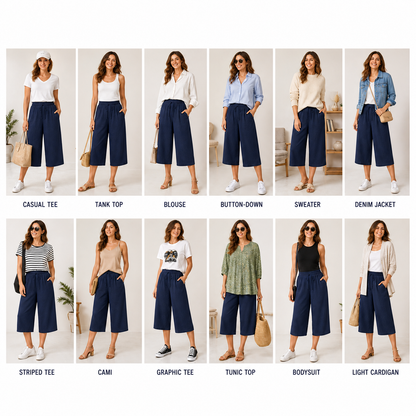 Severina Felici™ Breathable Capri Pants for Effortless Everyday Comfort