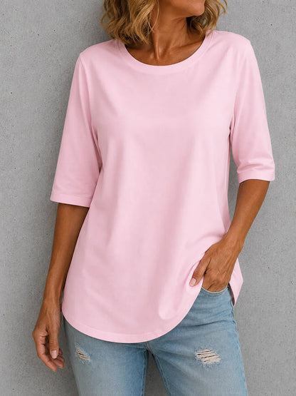 Skimella™ Everyday Comfort Tee with Flattering Arm Coverage