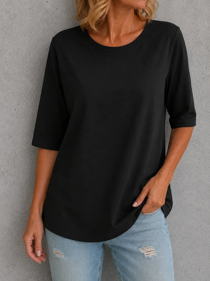 Skimella™ Everyday Comfort Tee with Flattering Arm Coverage