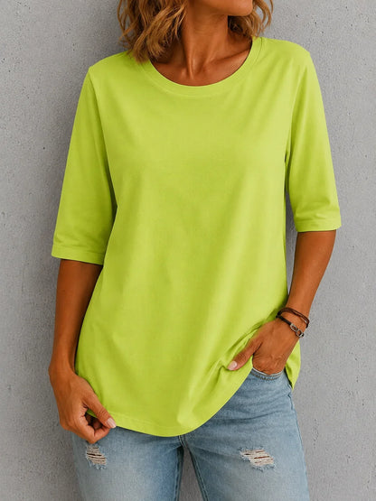 Skimella™ Everyday Comfort Tee with Flattering Arm Coverage