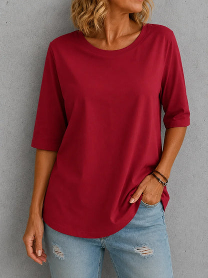 Skimella™ Everyday Comfort Tee with Flattering Arm Coverage