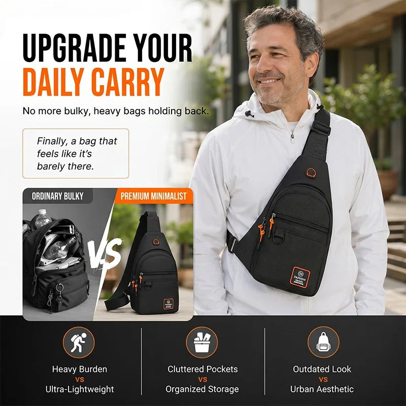 SlingGuard™ Multi-pocket Crossbody Sling for Essentials On the Go