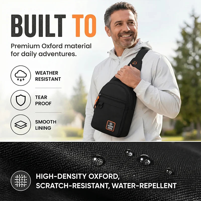 SlingGuard™ Multi-pocket Crossbody Sling for Essentials On the Go