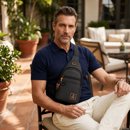 SlingGuard™ Multi-pocket Crossbody Sling for Essentials On the Go