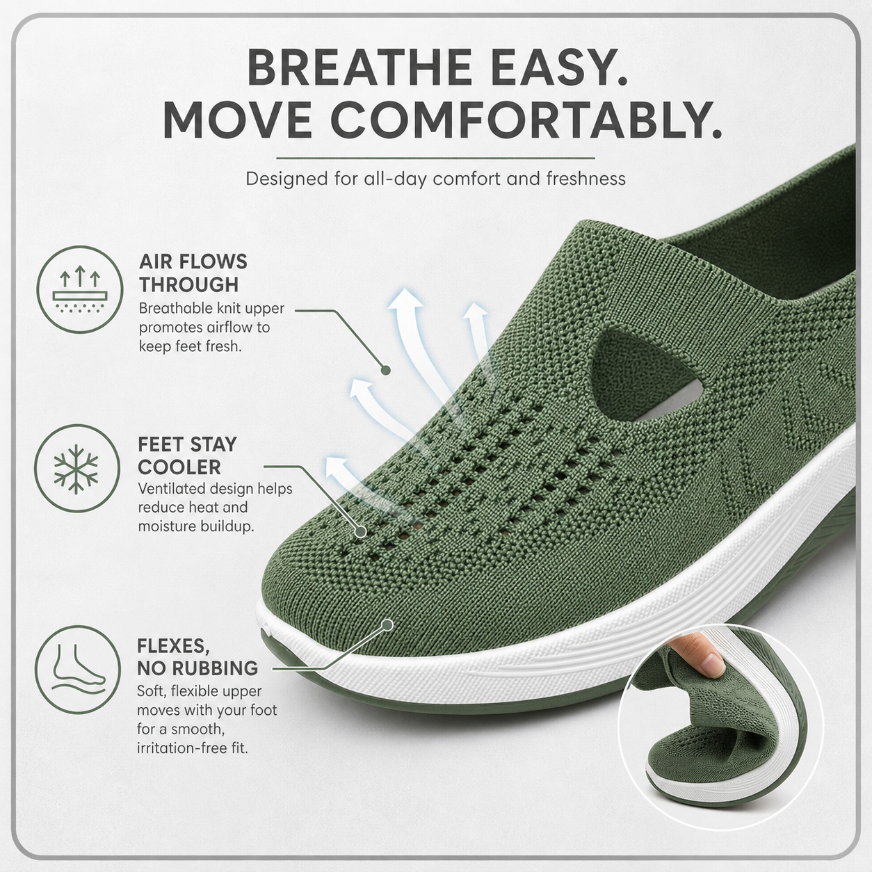SlipEase™ Cushioned Slip-On Shoes for All-Day Comfort