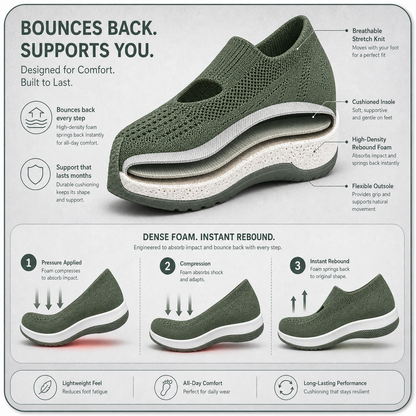 SlipEase™ Cushioned Slip-On Shoes for All-Day Comfort