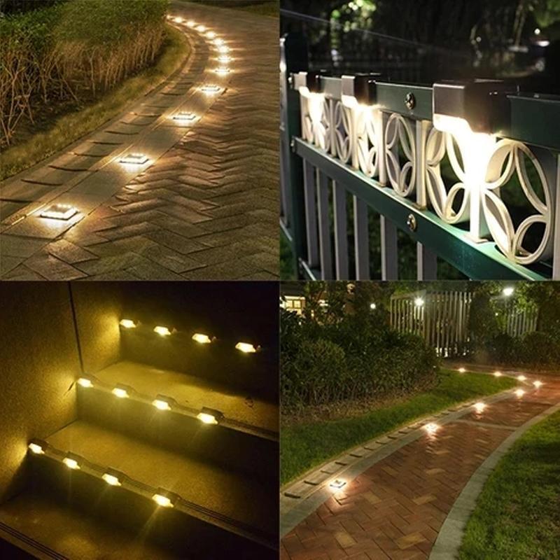 SmartDeck™ Waterproof, multi-functional LED garden lamps powered by solar energy