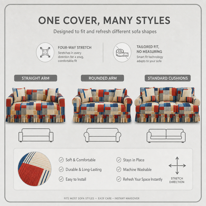 SnugFit Pro™ Stretch Sofa Cover for an Instant Room Makeover
