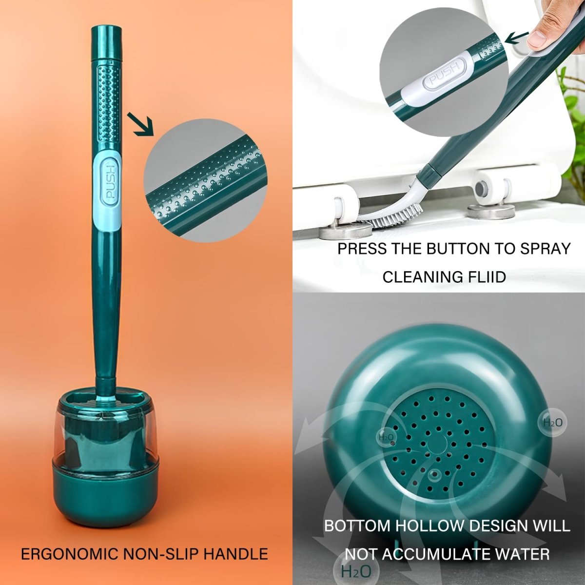 Soapy Brush™ Toilet brush with soap dispenser