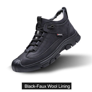 Black artificial wool lining