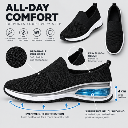 StepCushion Prime™ Orthopedic Slip-On Walking Shoes for Pain-Free Days