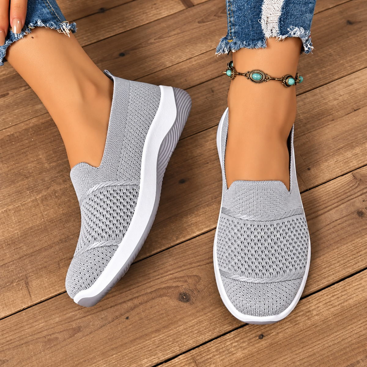StepCushion Prime™ Orthopedic Slip-On Walking Shoes for Pain-Free Days