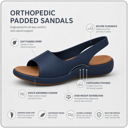 StepCushion Pro™ Cushioned Orthopedic Sandals for Pain-Free Walking