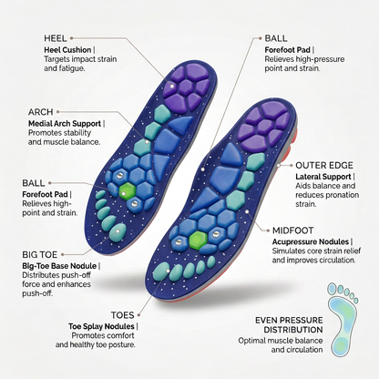 StepRelief Pro™ Acupressure Insoles for Tired Feet