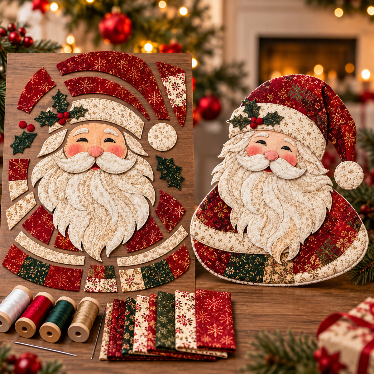 Stitchly™ Patchwork Kit for Effortless Holiday Decor