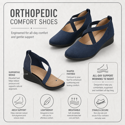 StrideCare Pro+™ Cushioned Walking Shoes for Pain-Free Days